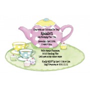 Tea Party Invitations, Teapot And Cup, Picture Perfect